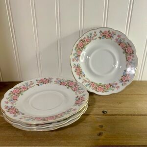 Remington Fine China - Red Sea Dessert Plates - Set of 4